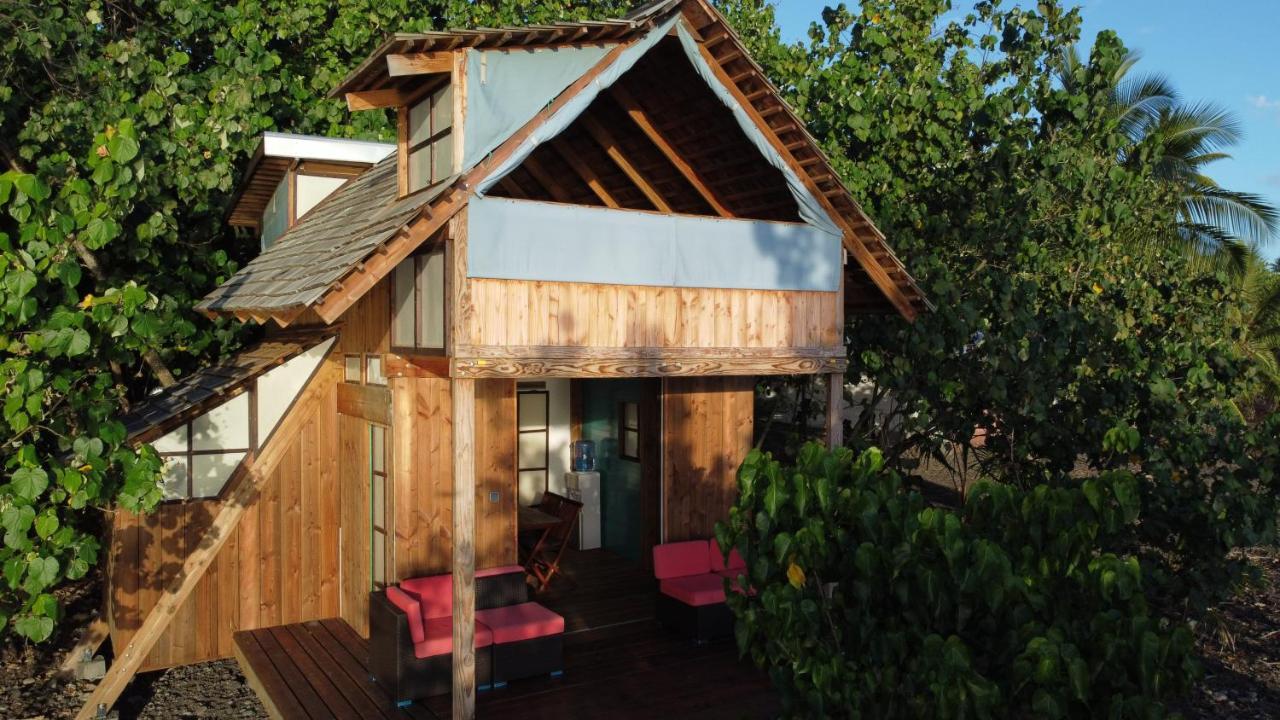 Chalet neuf au bord du lagon Taiarapu-Ouest Extérieur photo
